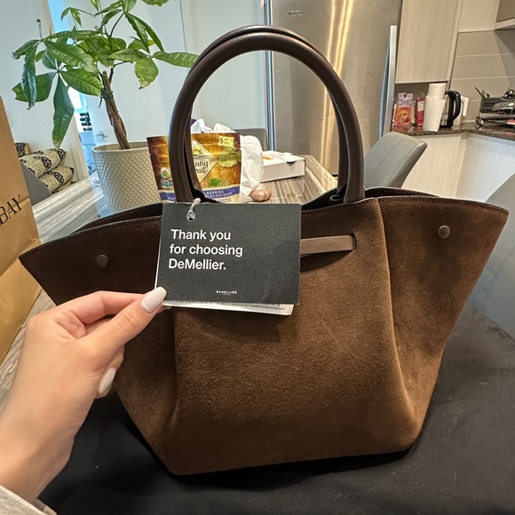 DeMellier The Midi New York in Mocha Suede/ Mocha Smooth - Picture 2 of 11